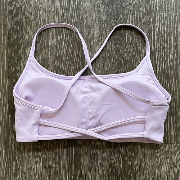 NWOT-Rapbin Strappy Sports Bra in Light Purple with Removable Pads - Never Worn! - Picture 2 of 6
